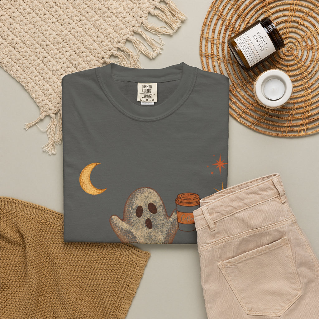 Just a Spooky Little Coffee Shirt | Vintage Halloween Coffee Tee