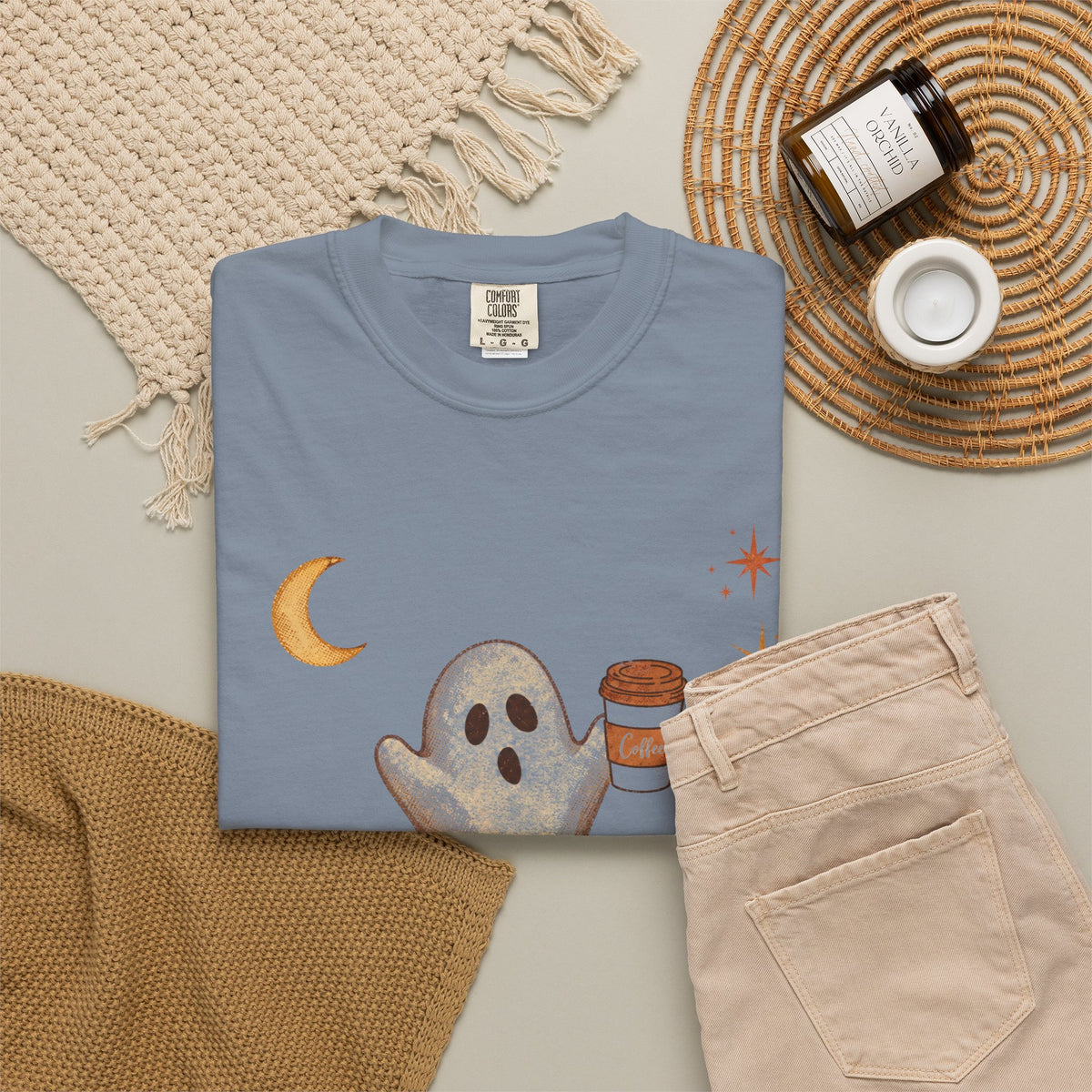 Just a Spooky Little Coffee Shirt | Vintage Halloween Coffee Tee