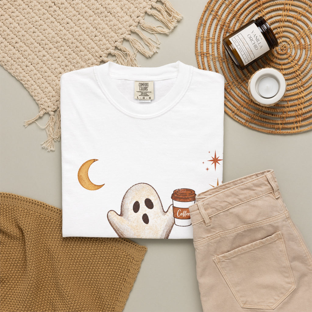 Just a Spooky Little Coffee Shirt | Vintage Halloween Coffee Tee