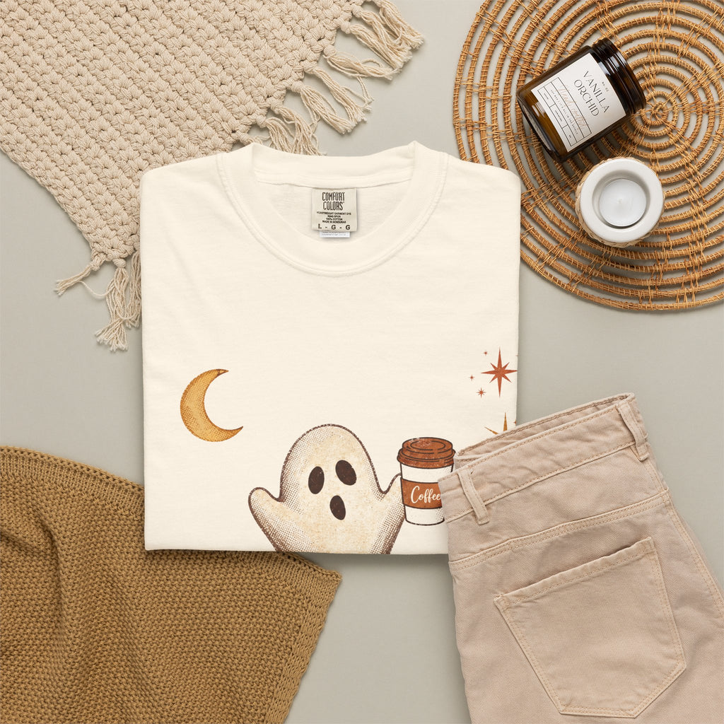 Just a Spooky Little Coffee Shirt | Vintage Halloween Coffee Tee