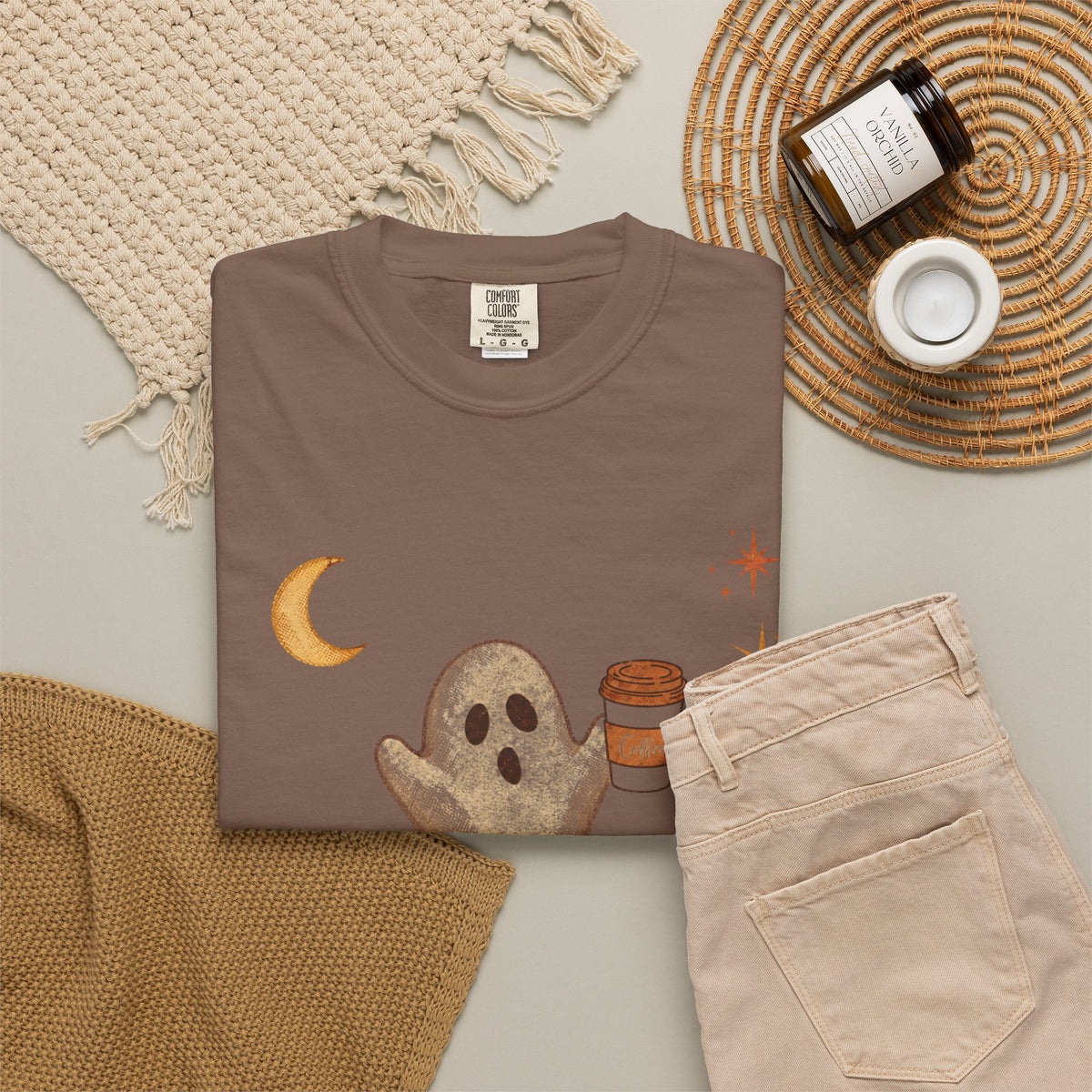 Just a Spooky Little Coffee Shirt | Vintage Halloween Coffee Tee